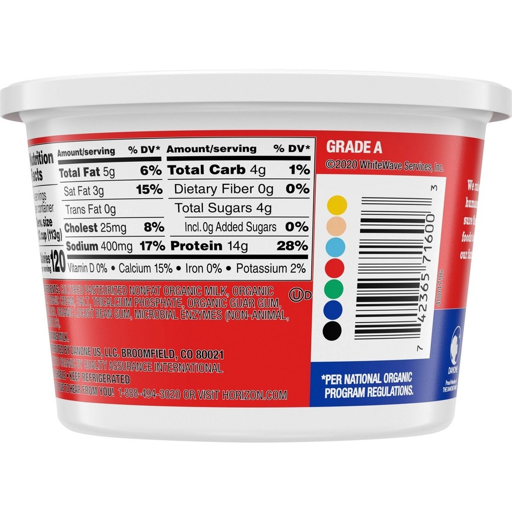 slide 4 of 5, Horizon Organic Cottage Cheese, 16 oz