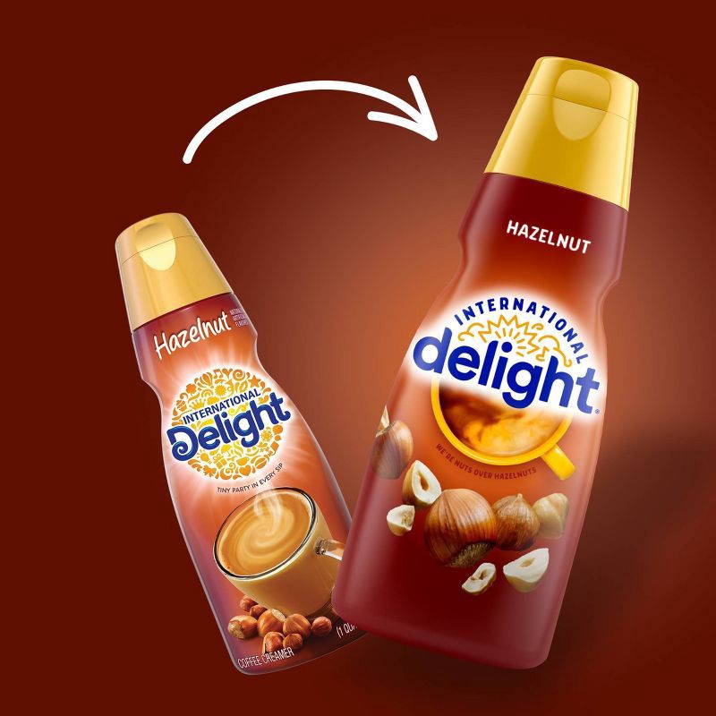 slide 5 of 14, International Delight Hazelnut Coffee Creamer - 1qt (32 fl oz) Bottle, 1 qt, 32 fl oz