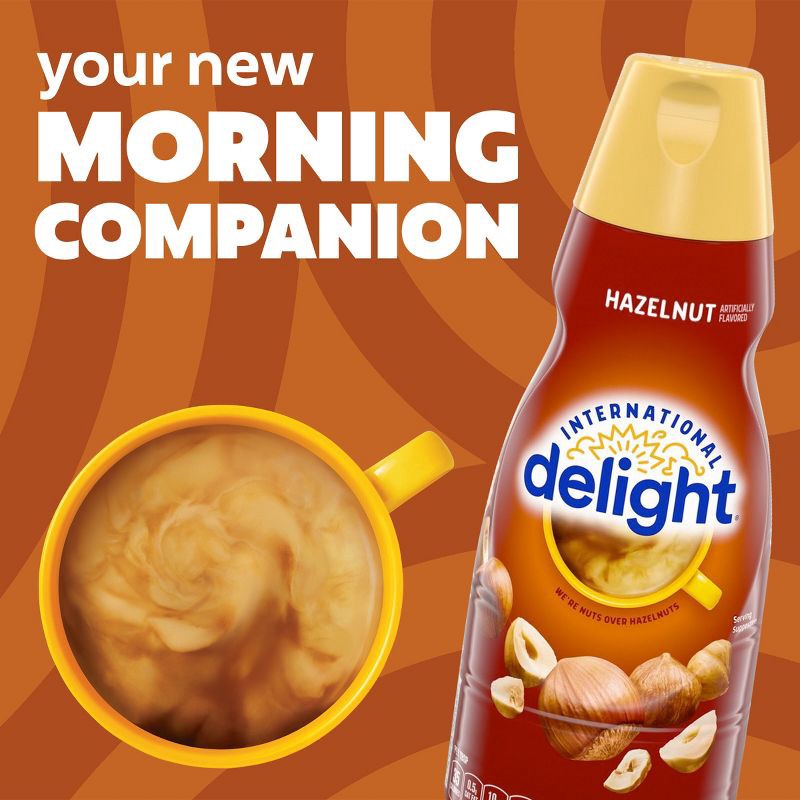 slide 5 of 12, International Delight Hazelnut Coffee Creamer - 1qt (32 fl oz) Bottle, 1 qt, 32 fl oz
