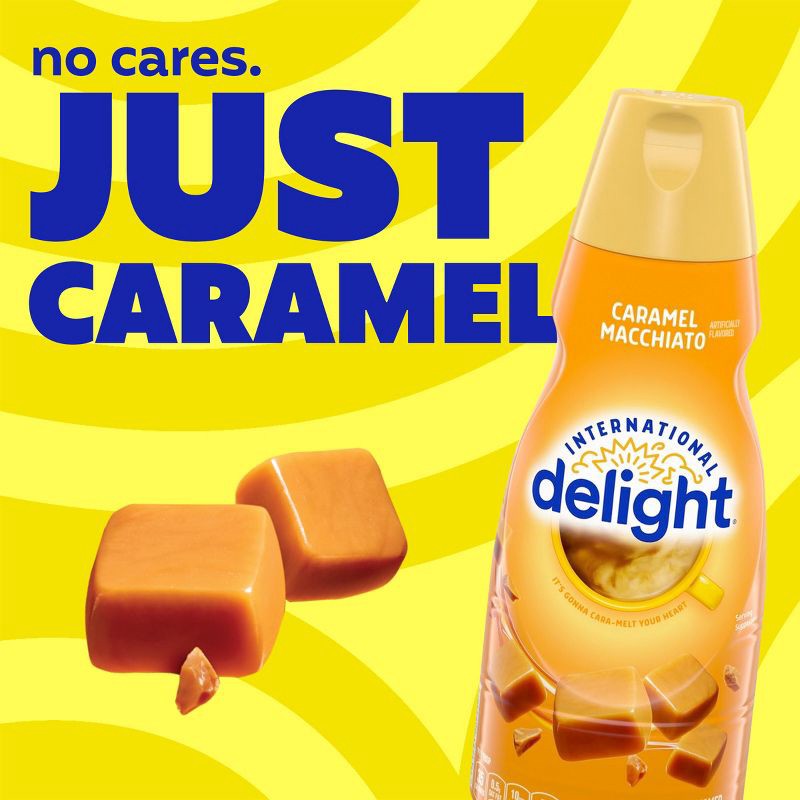 slide 4 of 13, International Delight Caramel Macchiato Coffee Creamer - 1qt (32 fl oz) Bottle, 1 qt, 32 fl oz