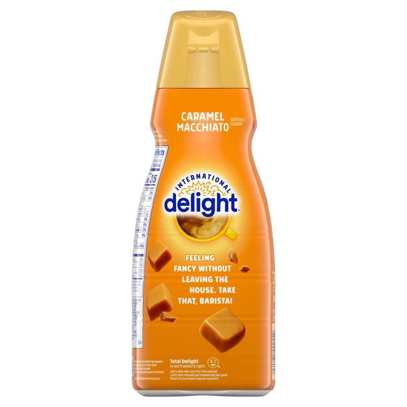 slide 8 of 13, International Delight Caramel Macchiato Coffee Creamer - 1qt (32 fl oz) Bottle, 1 qt, 32 fl oz