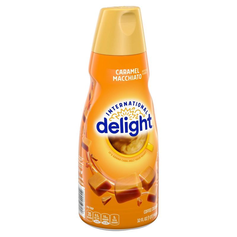 slide 8 of 13, International Delight Caramel Macchiato Coffee Creamer - 1qt (32 fl oz) Bottle, 1 qt, 32 fl oz