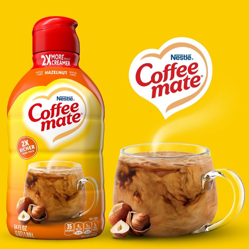 slide 2 of 11, Coffee mate Hazelnut Coffee Creamer - 0.5gal (64 fl oz), 0.5 gal, 64 fl oz