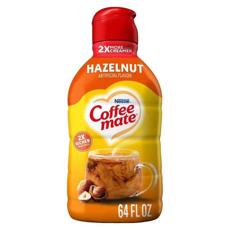 slide 1 of 12, Coffee mate Hazelnut Coffee Creamer - 0.5gal (64 fl oz), 0.5 gal, 64 fl oz