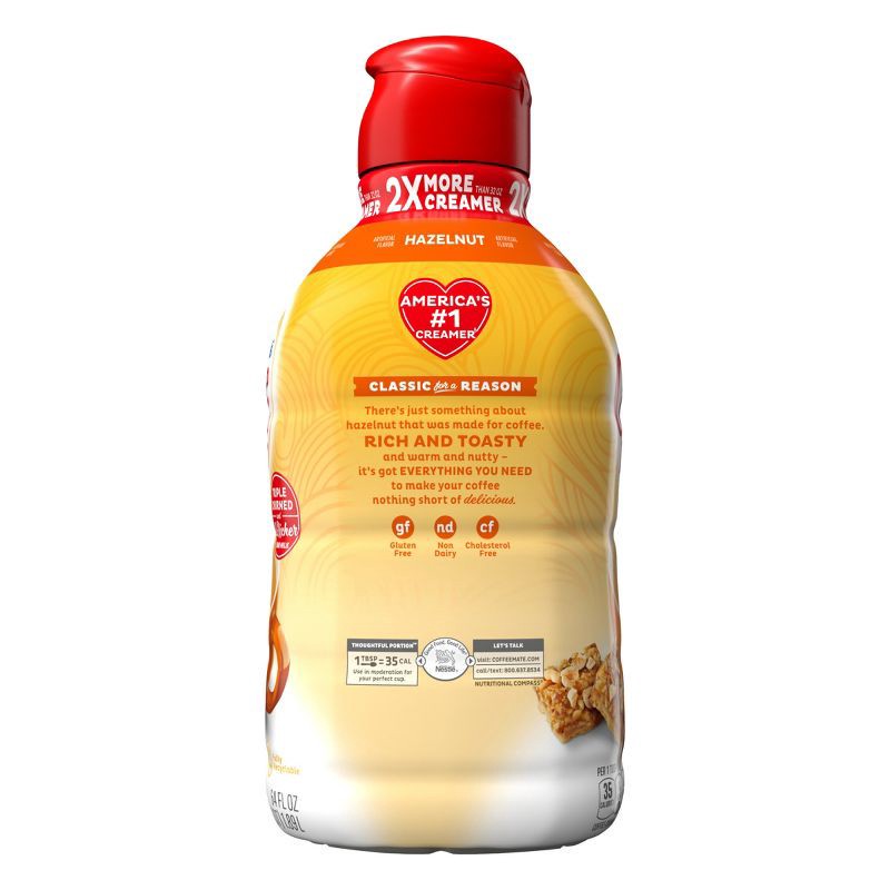 slide 8 of 11, Coffee mate Hazelnut Coffee Creamer - 0.5gal (64 fl oz), 0.5 gal, 64 fl oz