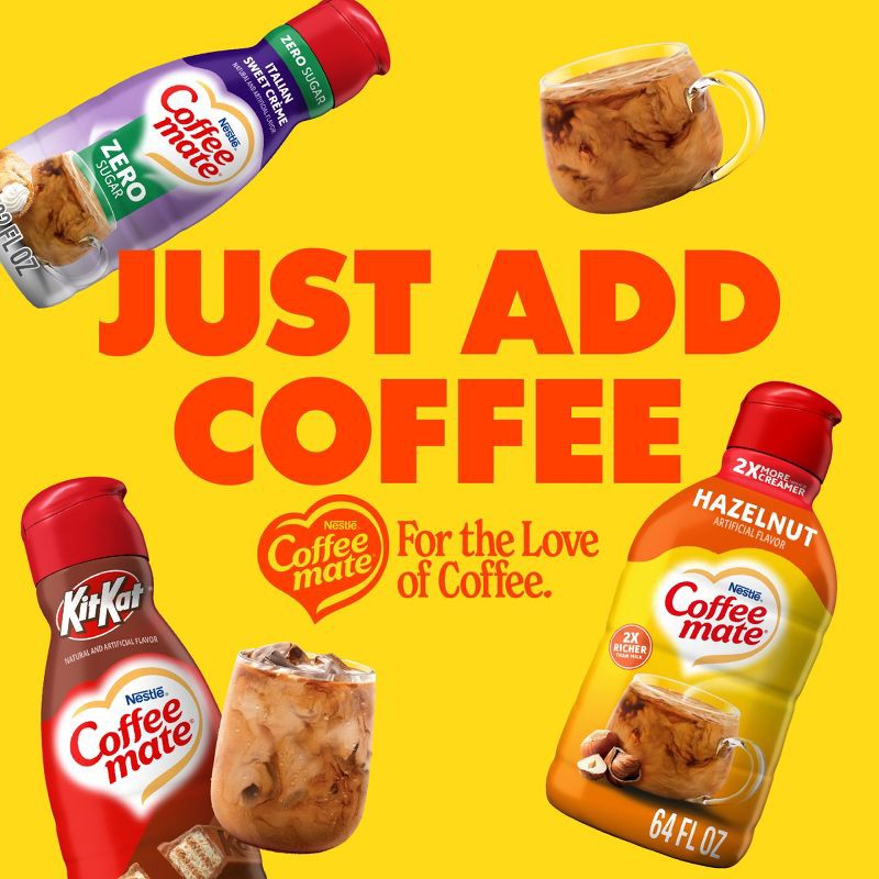 slide 9 of 12, Coffee mate Hazelnut Coffee Creamer - 0.5gal (64 fl oz), 0.5 gal, 64 fl oz