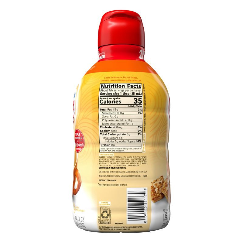 slide 10 of 11, Coffee mate Hazelnut Coffee Creamer - 0.5gal (64 fl oz), 0.5 gal, 64 fl oz