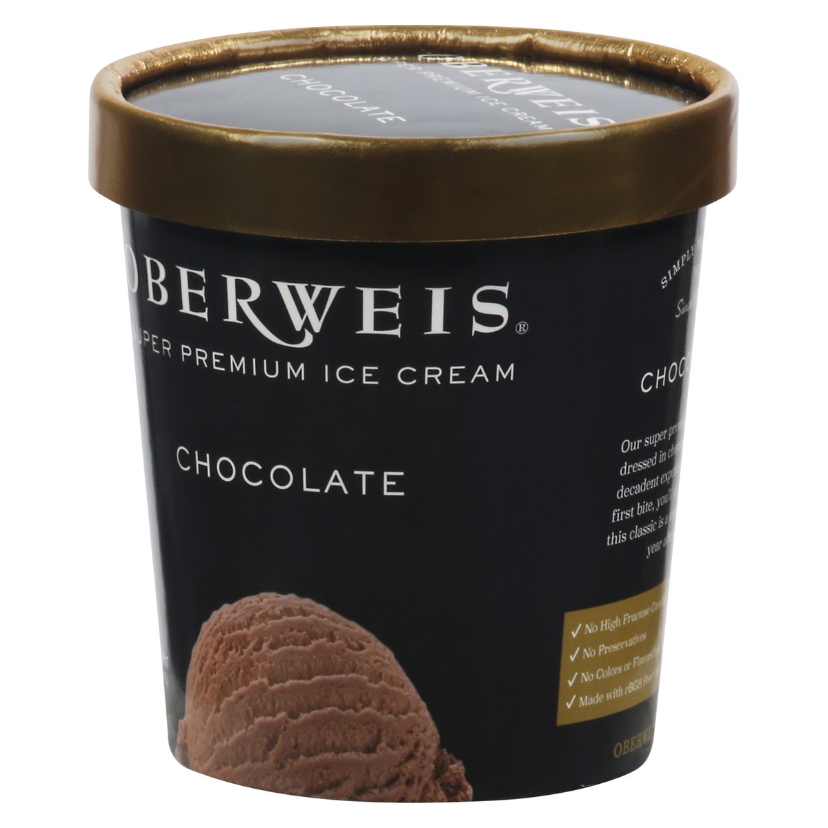 slide 12 of 13, Oberweis Super Premium Chocolate Ice Cream 1 pt, 1 pint