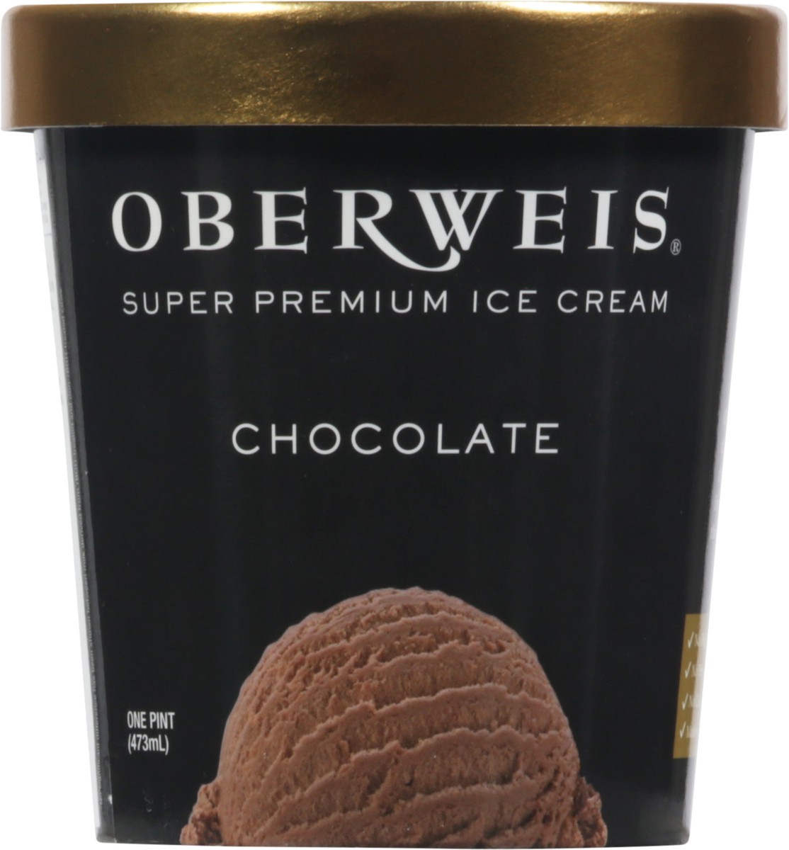 slide 4 of 13, Oberweis Super Premium Chocolate Ice Cream 1 pt, 1 pint