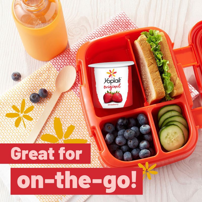 slide 6 of 11, Yoplait Original Strawberry and Harvest Peach Yogurt - 8pk/6oz Cups, 8 ct; 6 oz