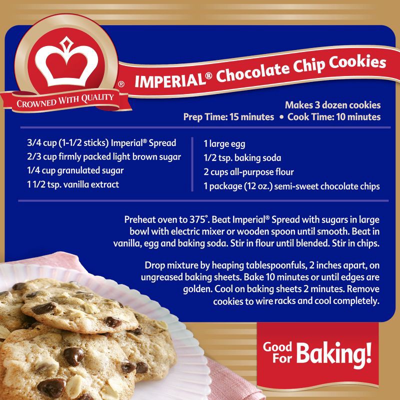 slide 3 of 5, Imperial Margarine Imperial Quarter Vegetable Oil Spread - 16oz, 16 oz