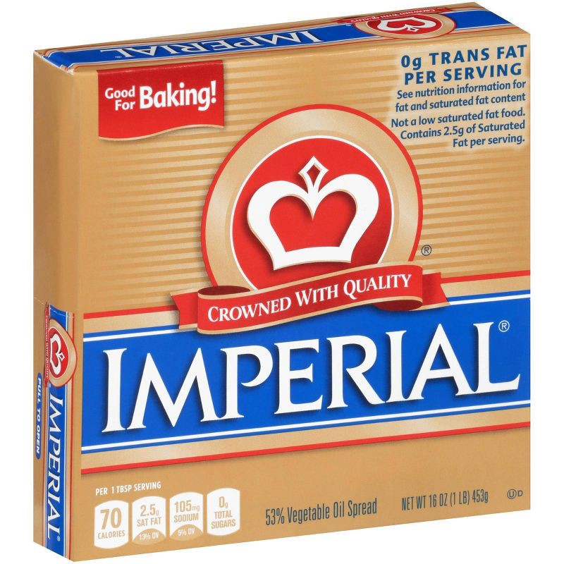 slide 4 of 6, Imperial Margarine Imperial Quarter Vegetable Oil Spread - 16oz, 16 oz