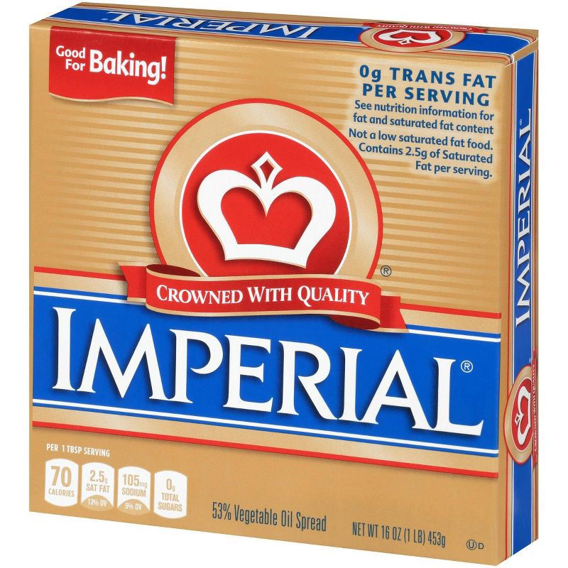 slide 5 of 6, Imperial Margarine Imperial Quarter Vegetable Oil Spread - 16oz, 16 oz