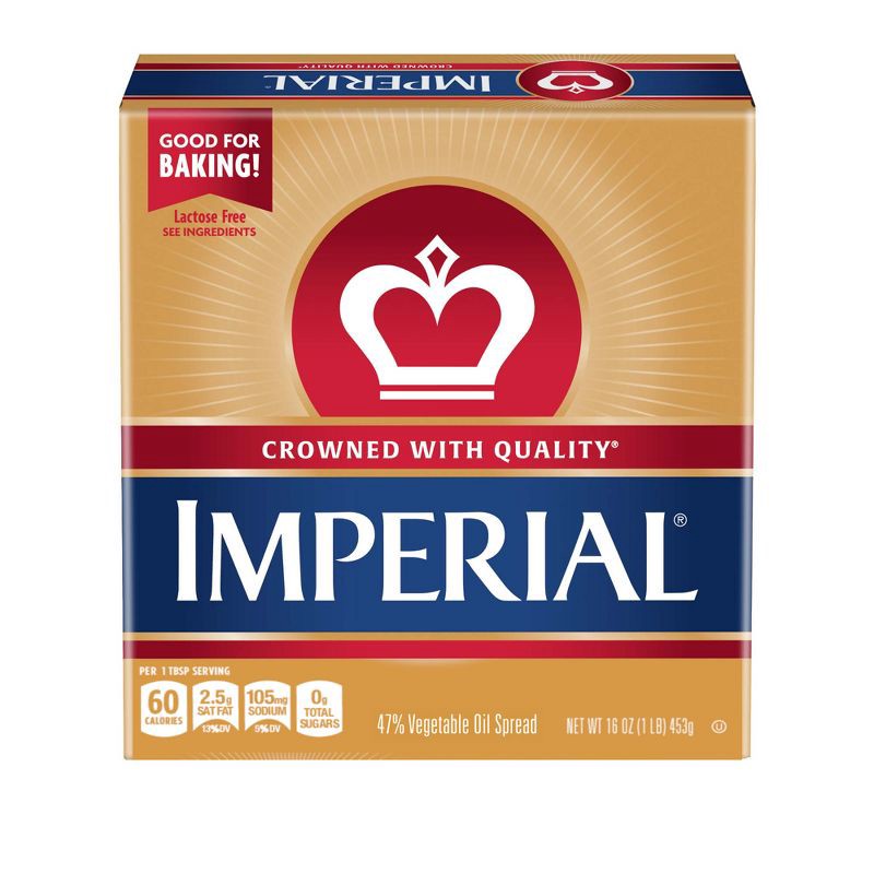 slide 1 of 4, Imperial Margarine Imperial Quarter Vegetable Oil Spread - 16oz, 16 oz