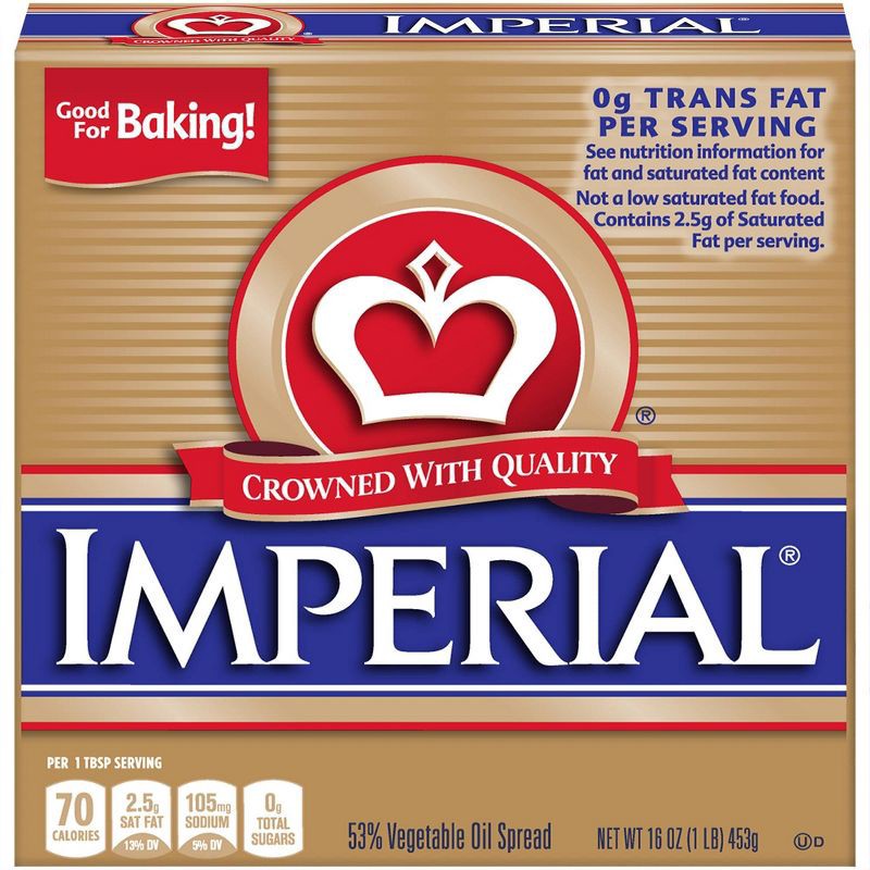 slide 1 of 6, Imperial Margarine Imperial Quarter Vegetable Oil Spread - 16oz, 16 oz