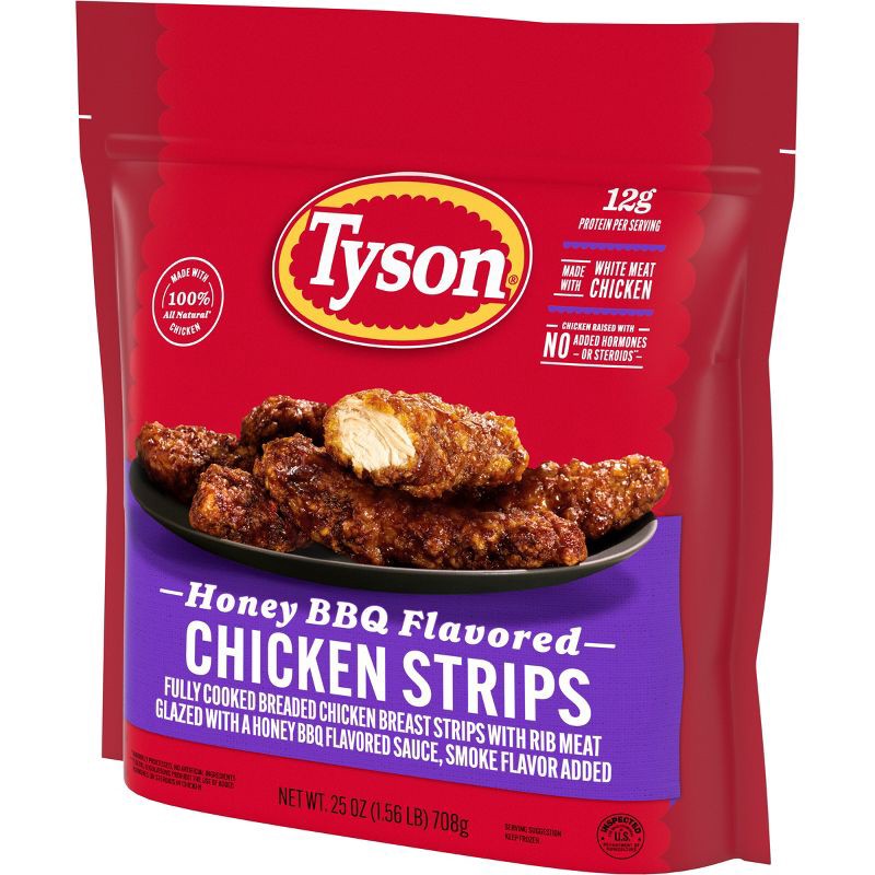 slide 10 of 12, Tyson Honey BBQ Chicken Strips - Frozen - 25oz, 25 oz
