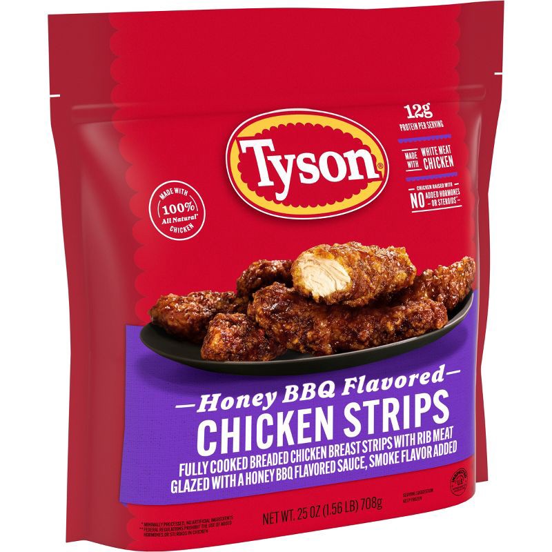 slide 11 of 12, Tyson Honey BBQ Chicken Strips - Frozen - 25oz, 25 oz