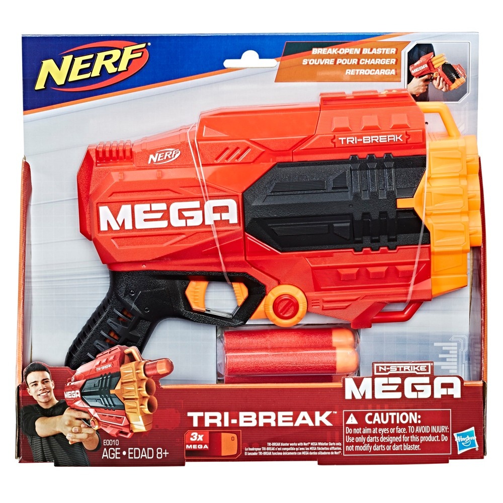 slide 2 of 6, Nerf N-Strike Mega Tri-Break, 1 ct