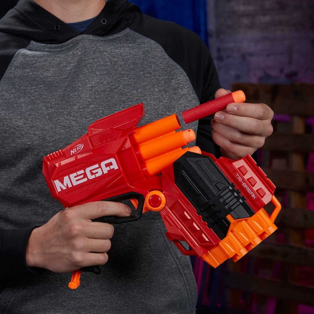 slide 3 of 6, Nerf N-Strike Mega Tri-Break, 1 ct