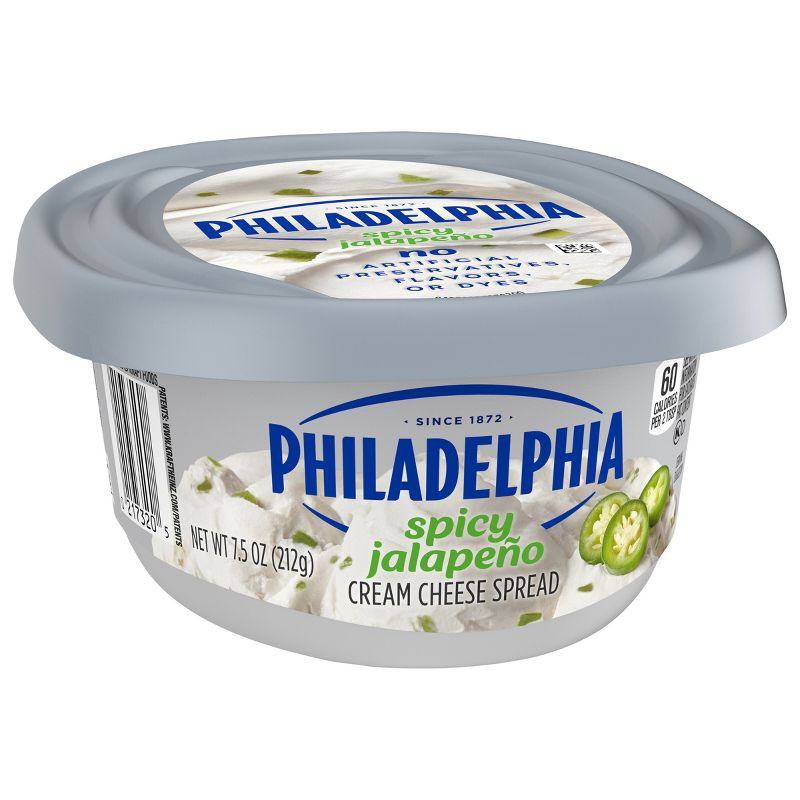 slide 2 of 10, Philadelphia Spicy Jalapeno Cream Cheese Tub - 7.5oz, 7.5 oz