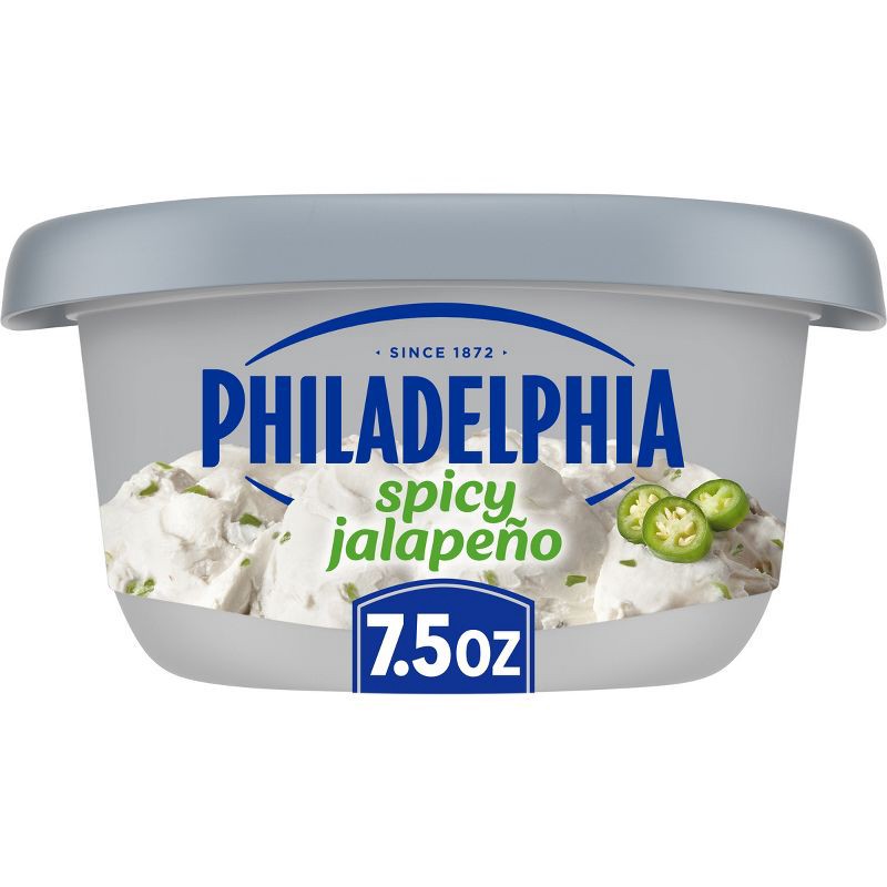 slide 1 of 10, Philadelphia Spicy Jalapeno Cream Cheese Tub - 7.5oz, 7.5 oz