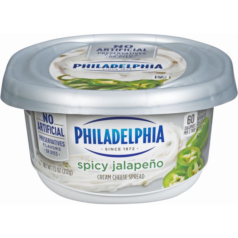 slide 1 of 6, Philadelphia Spicy Jalapeno Cream Cheese Tub - 7.5oz, 7.5 oz