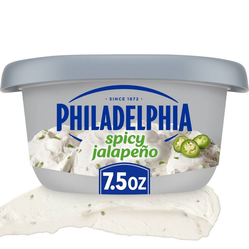 slide 1 of 10, Philadelphia Spicy Jalapeno Cream Cheese Tub - 7.5oz, 7.5 oz