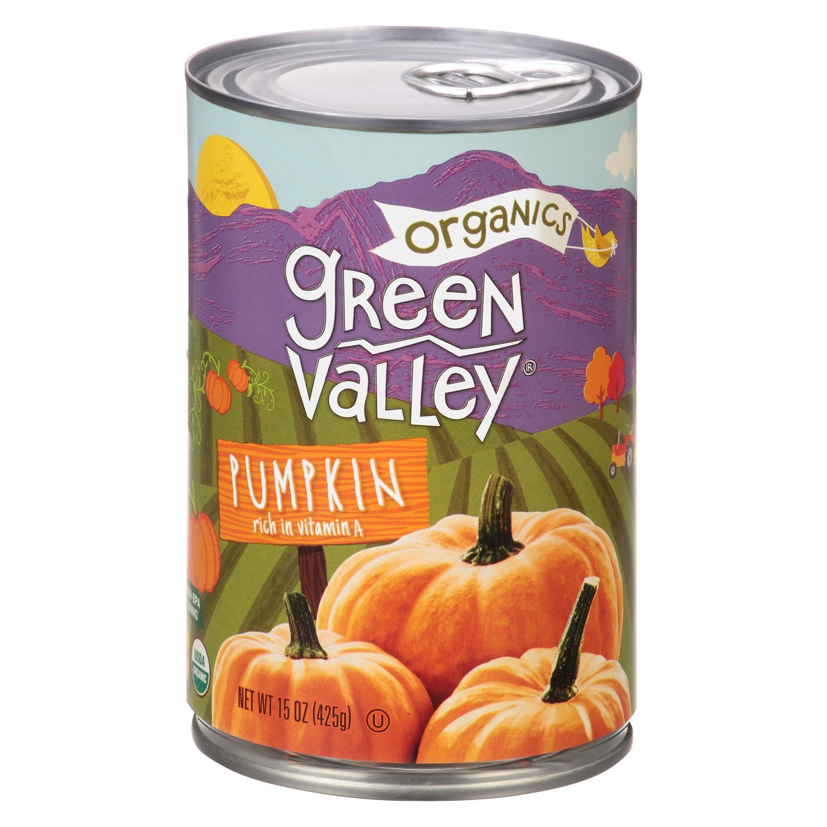 slide 12 of 13, Green Valley Organics Pumpkin, 15 oz