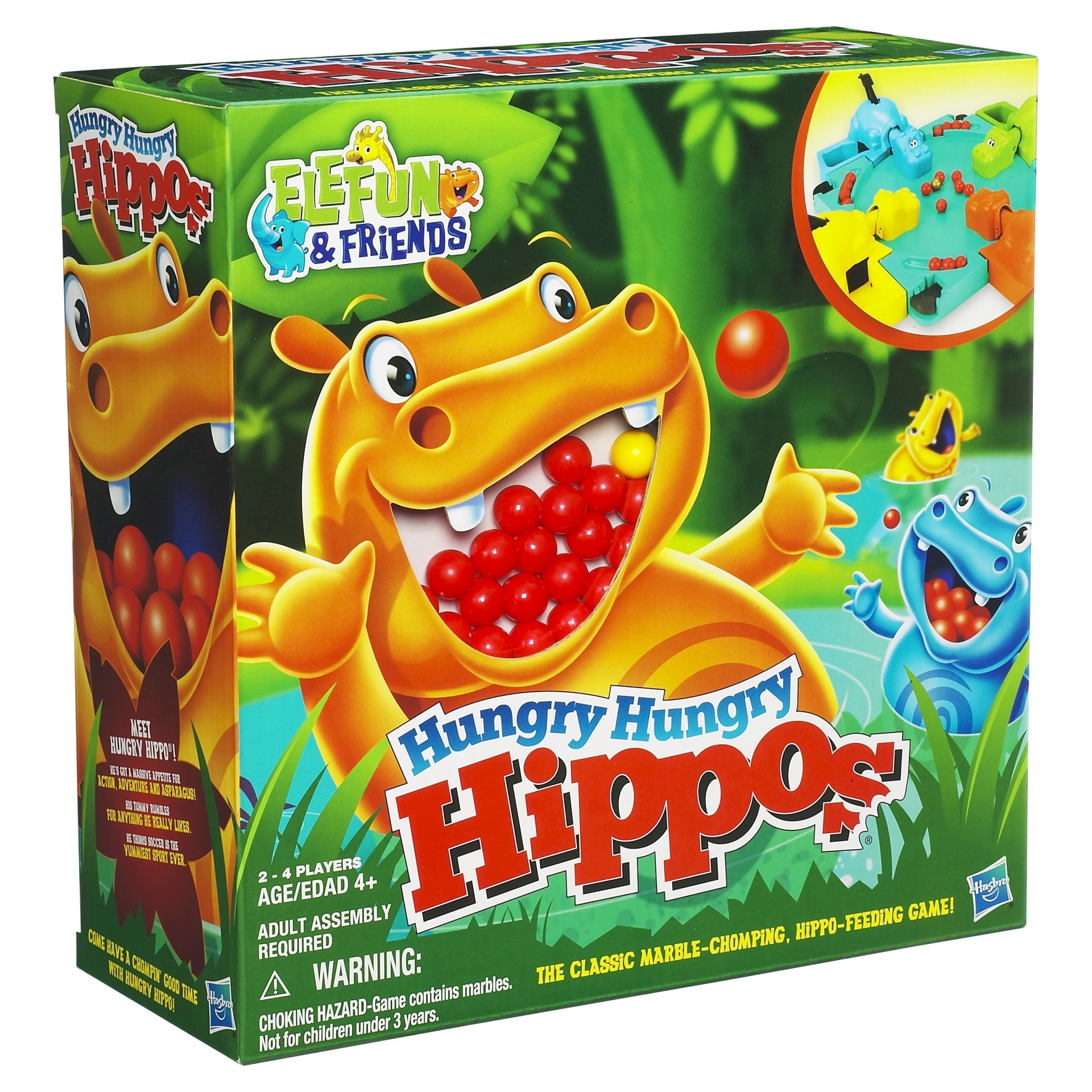 slide 1 of 7, Hasbro Hungry Hungry Hippos Game, 1 ct