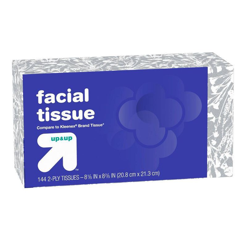 slide 1 of 9, Facial Tissue - 1pk/144ct - up & up™, 1 ct, 144 ct