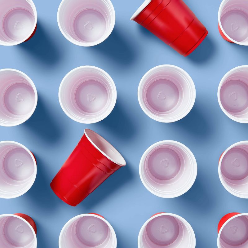 slide 2 of 3, Disposable Red Plastic Cups - 18oz - 72ct - up&up™, 72 ct; 18 oz