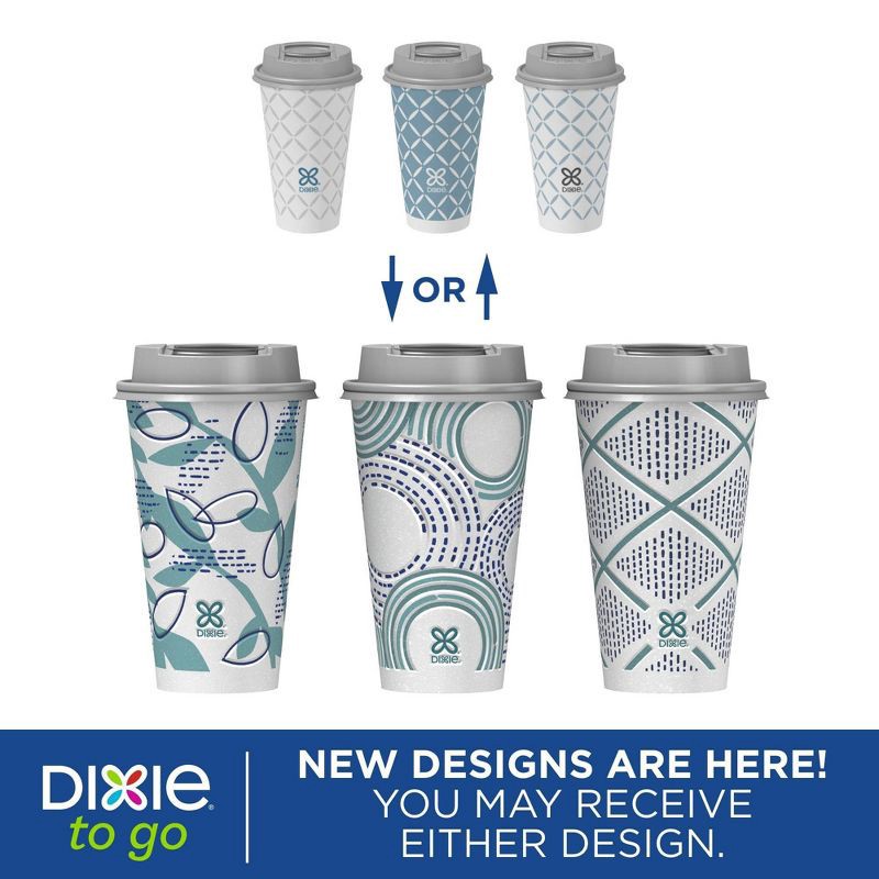 slide 3 of 9, Dixie To Go Disposable Hot Cups & Lids - 16oz, 16 oz