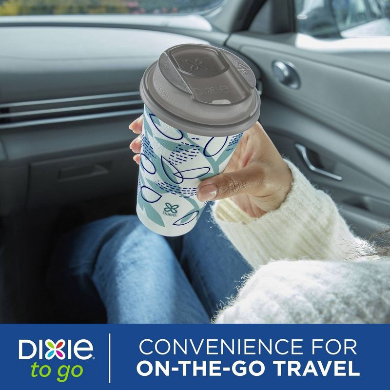slide 5 of 9, Dixie To Go Disposable Hot Cups & Lids - 16oz, 16 oz