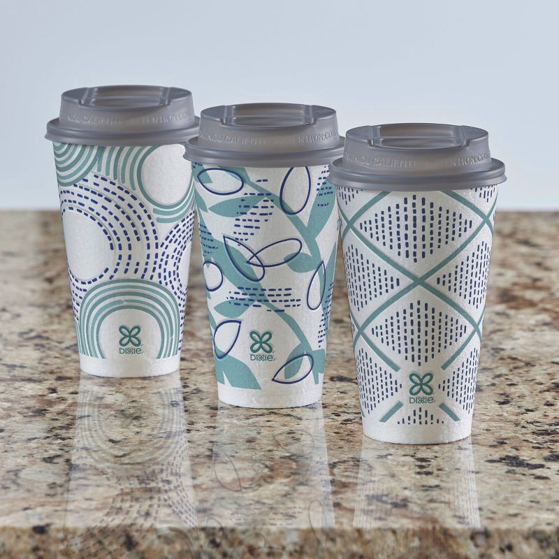 slide 8 of 9, Dixie To Go Disposable Hot Cups & Lids - 16oz, 16 oz