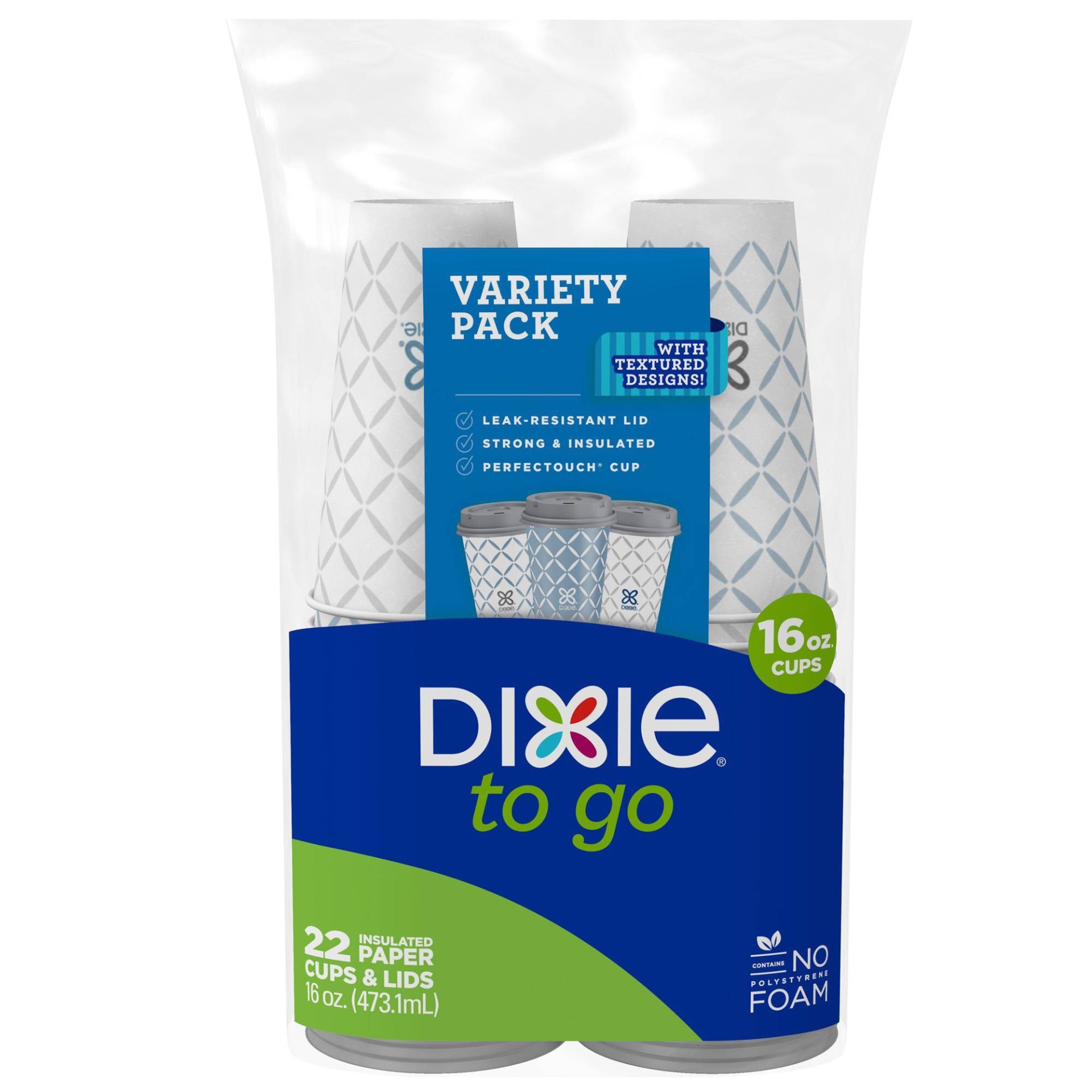 dixie hot beverage cups with lids 20 oz 20 ct