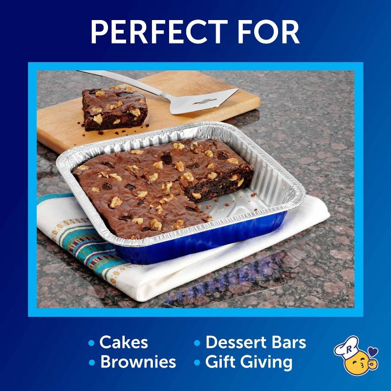 slide 2 of 5, Reynolds Disposable Bakeware Non-Stick Pans with Lids - 3ct, 3 ct