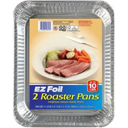 EZ Foil Roaster Pans - 2ct