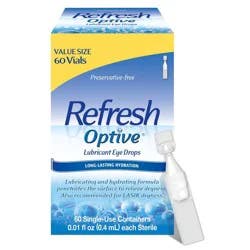 Refresh Optive Lubricant Eye Drops - 60ct