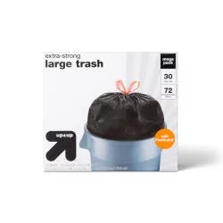 Large Drawstring Trash Bags - 30 Gallon - 72ct - up & up