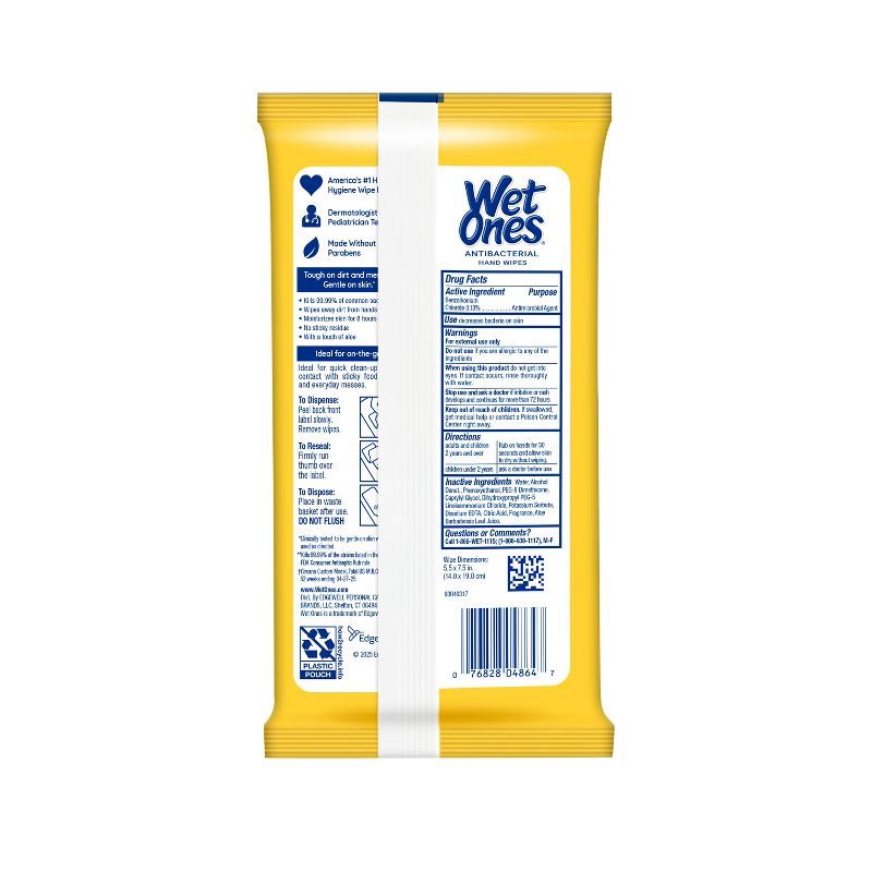 slide 2 of 7, Wet Ones Antibacterial Hand Wipes Travel Pack - Tropical Splash - 20ct, 20 ct
