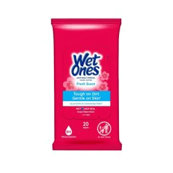 Wet Ones Antibacterial Hand Wipes Travel Pack - Fresh Scent - 20ct