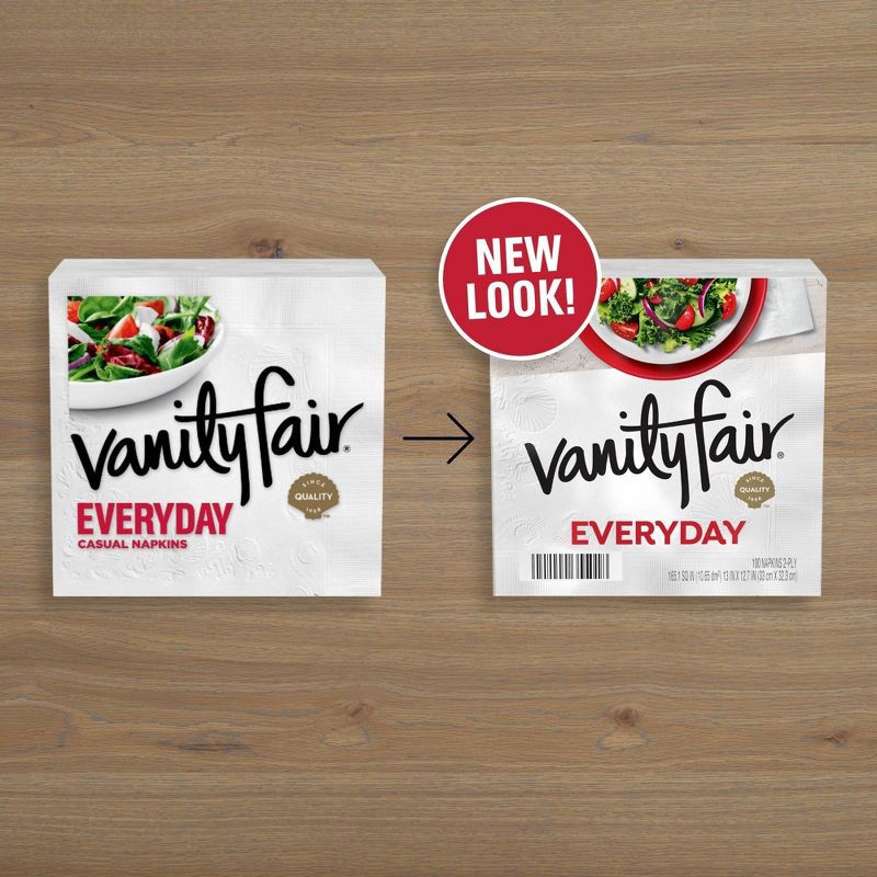 slide 9 of 9, Vanity Fair Everyday 2-Ply Napkins - 250ct, 250 ct