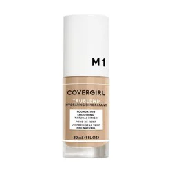 COVERGIRL TruBlend Liquid Foundation - M1 Beige - 1 fl oz: Aluminum-Free, Phthalate-Free, Medium Coverage, Semi-Matte Finish