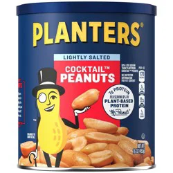Planters Lightly Salted Made With Sea Salt Cocktail Peanuts - 16oz
