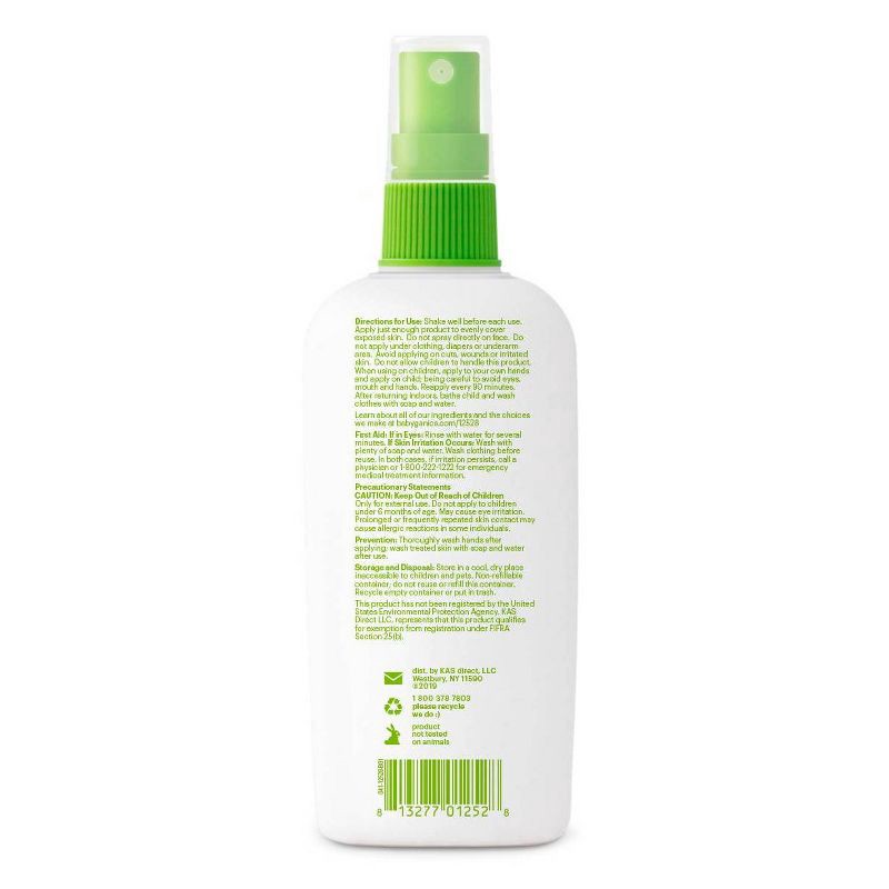 slide 4 of 4, Babyganics Natural DEET-Free Insect Repellent - 6 fl oz Spray Bottle, 6 fl oz
