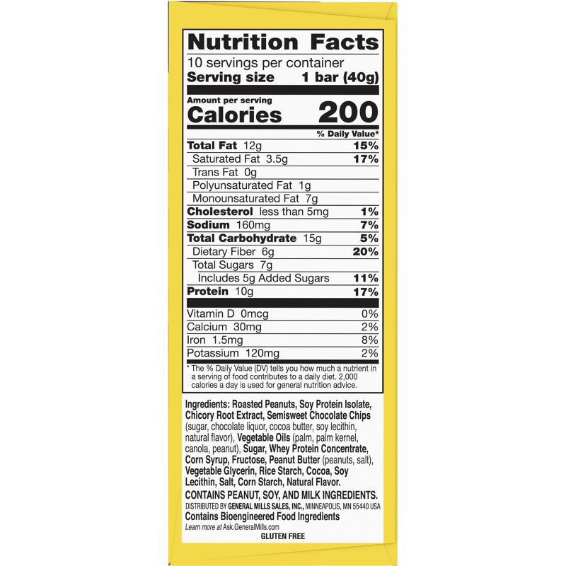 slide 6 of 11, Nature Valley Peanut Butter Dark Chocolate Protein Chewy Bars - 14.2oz - 10ct, 10 ct; 14.2 oz