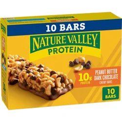 Nature Valley Peanut Butter Dark Chocolate Protein Chewy Bars - 14.2oz - 10ct