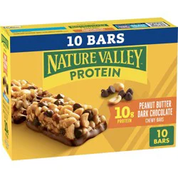 Nature Valley Peanut Butter Dark Chocolate Protein Chewy Bars - 14.2oz - 10ct