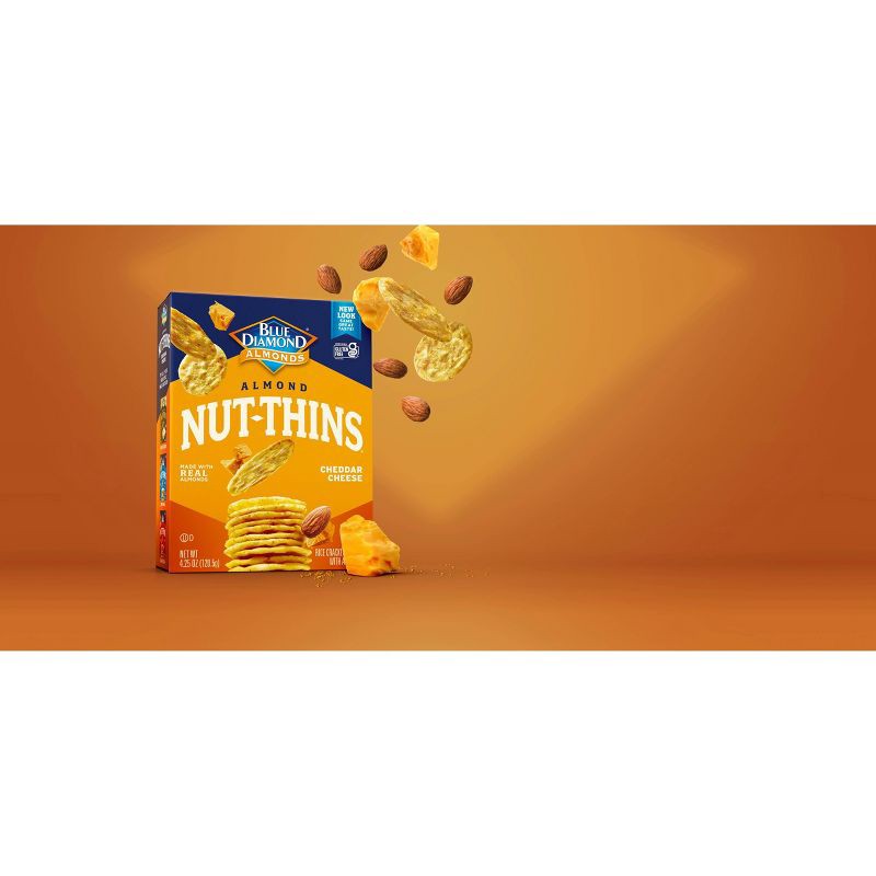 slide 4 of 4, Blue Diamond Almonds Blue Diamond Nut Thins Cheddar Cheese - 4.25oz, 4.25 oz