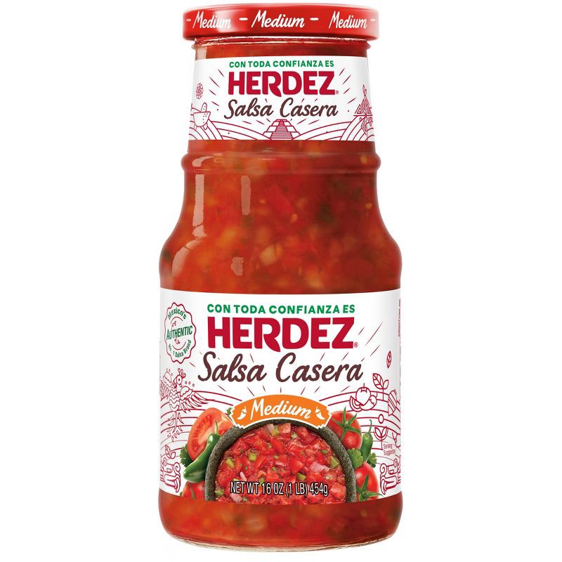 slide 1 of 11, Herdez Casera Medium Salsa 16oz, 16 oz